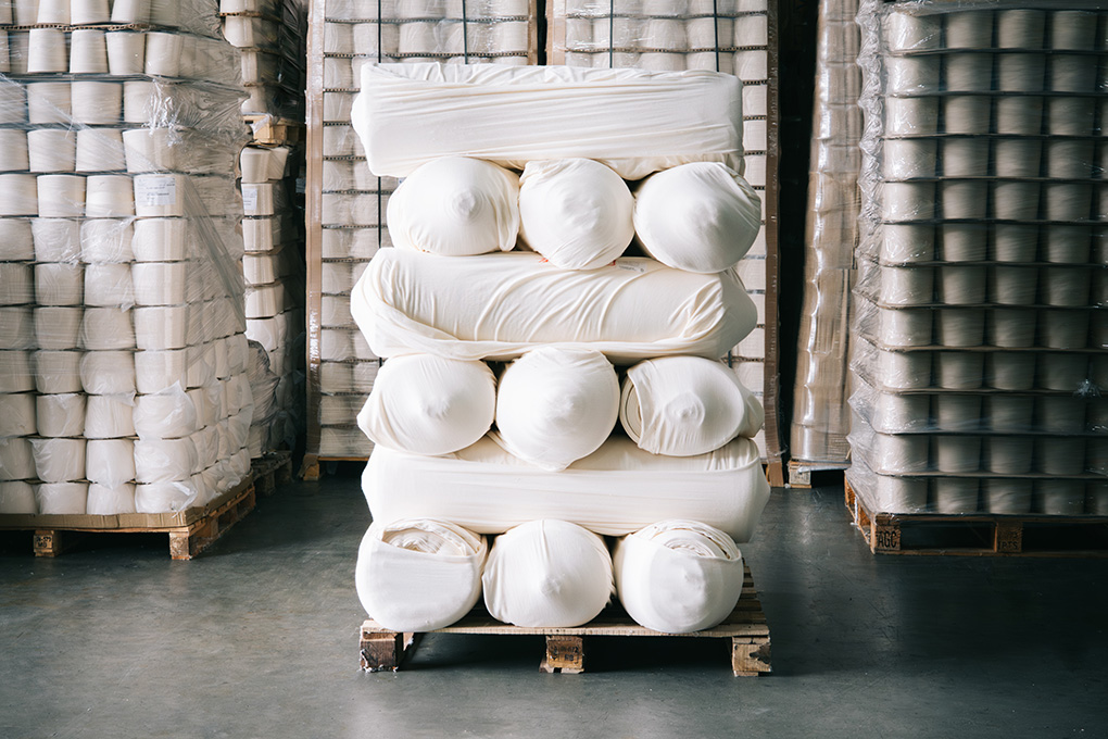 Image of stored fabrics